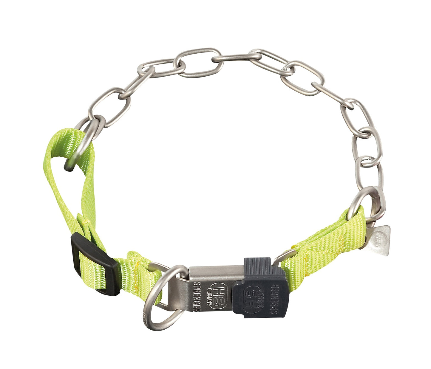 Sprenger Halskette/Nylon Grün (Typ: Medium), verstellbar Edelstahl schwarz
