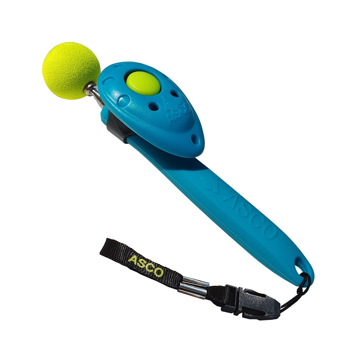 ASCO ClickStick - Target Stick mit abnehmbarem Premium Clicker - Target Stab für Hunde Katzen Clickertraining - Targetstick ausziehbar mit extra Klicker - Targetstab für Target-Training tierxxl-de