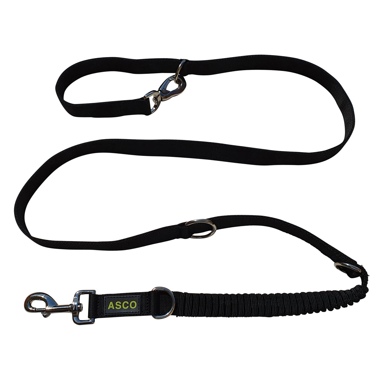 ASCO Hundeleine mit Ruckdämpfer 100-200 cm tierxxl-de