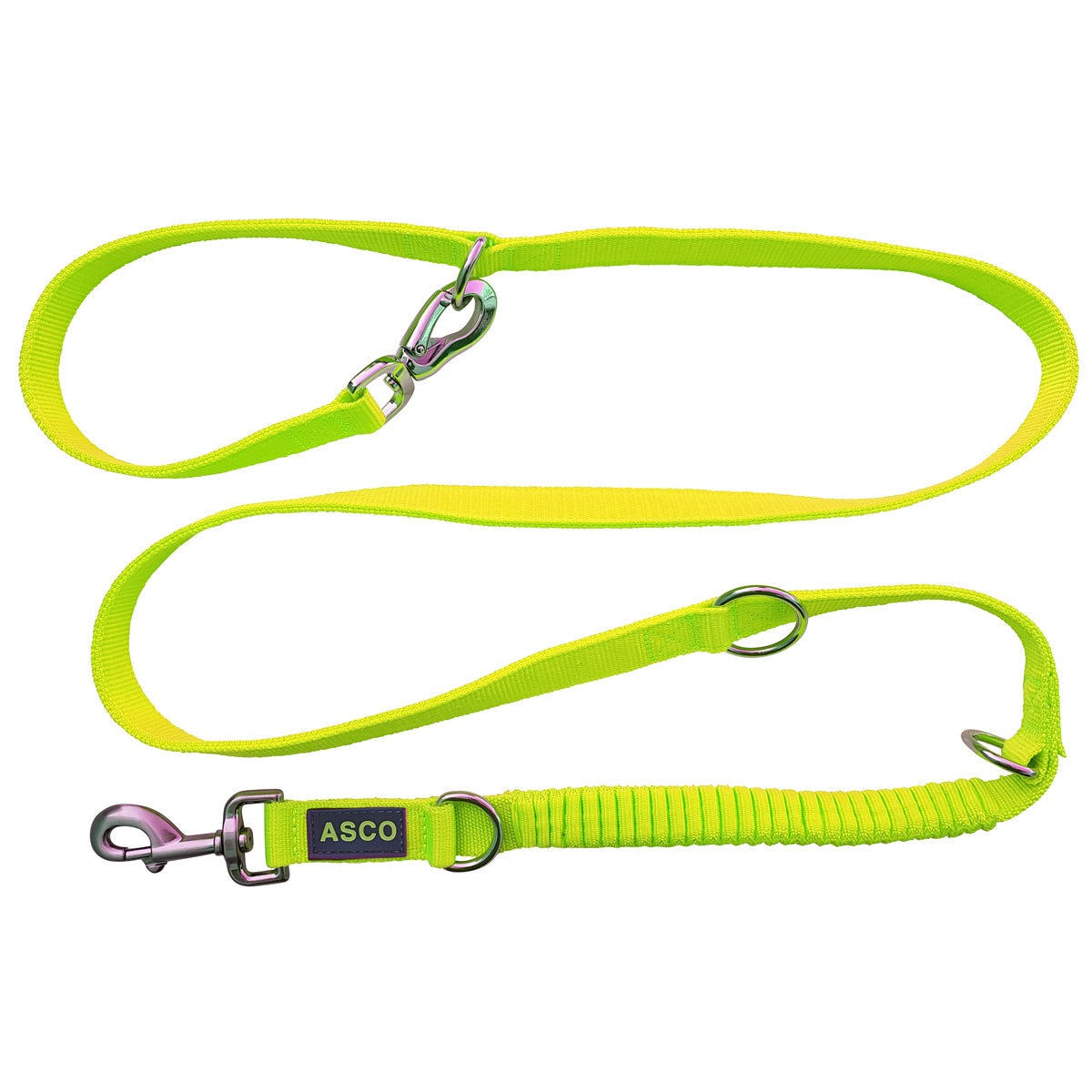 ASCO Hundeleine mit Ruckdämpfer 100-200 cm tierxxl-de