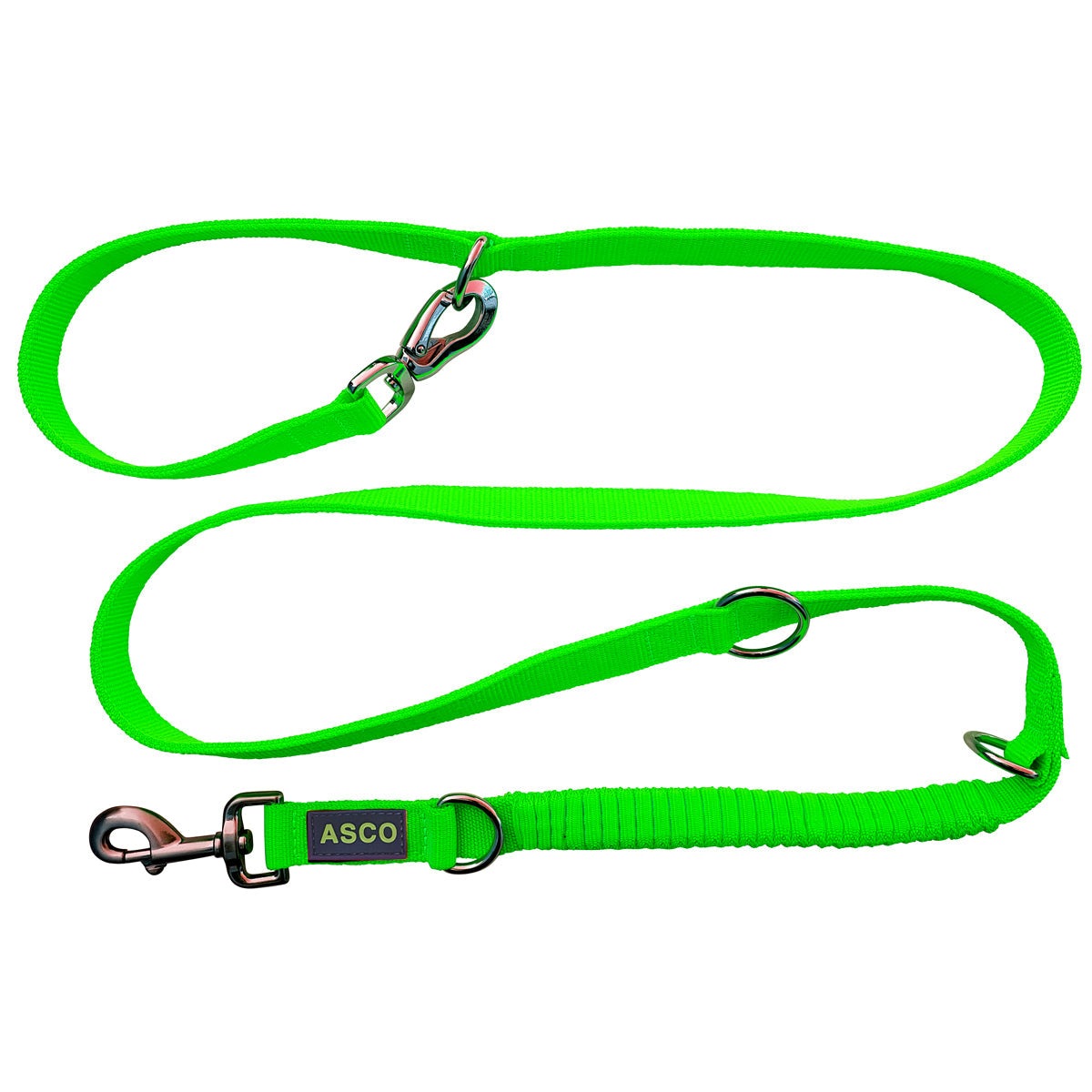ASCO Hundeleine mit Ruckdämpfer 100-200 cm tierxxl-de
