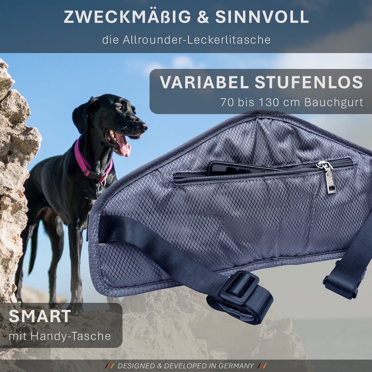 ASCO Leckerlibeutel Duo für Hunde mit 2 Leckerlitaschen tierxxl-de