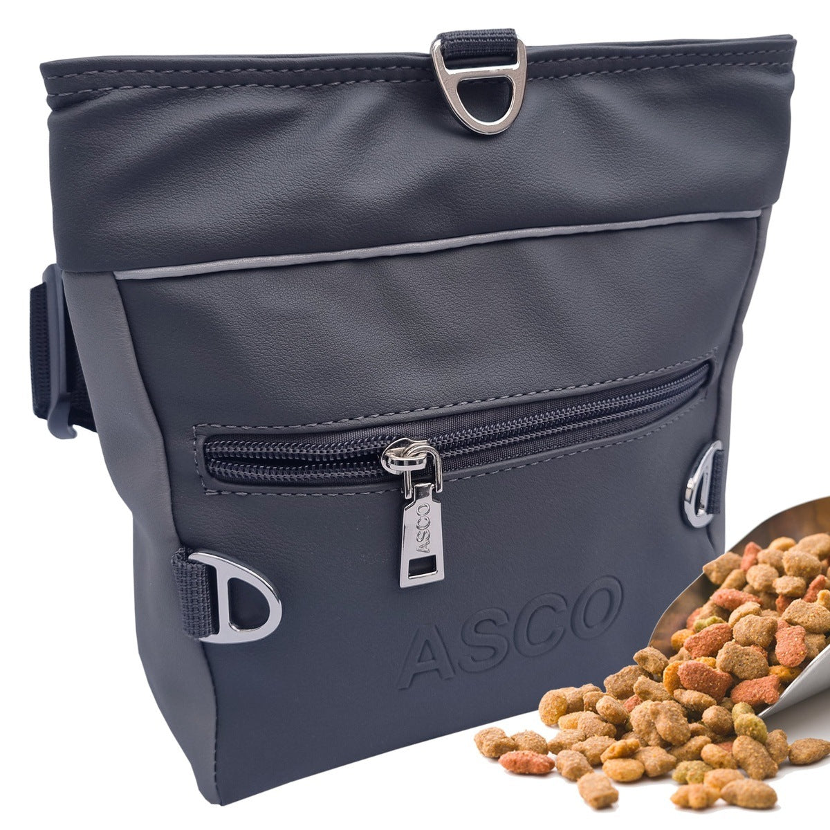 ASCO Leckerlitasche für Hunde mit Einhand-Schnappverschluss tierxxl-de