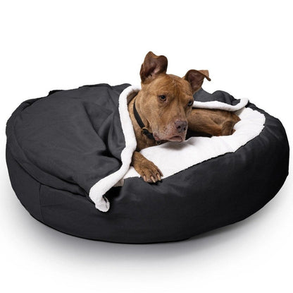 Kuscheliges Hundebett: Anti-Stress mit abnehmbarer Kuscheldecke tierxxl-de