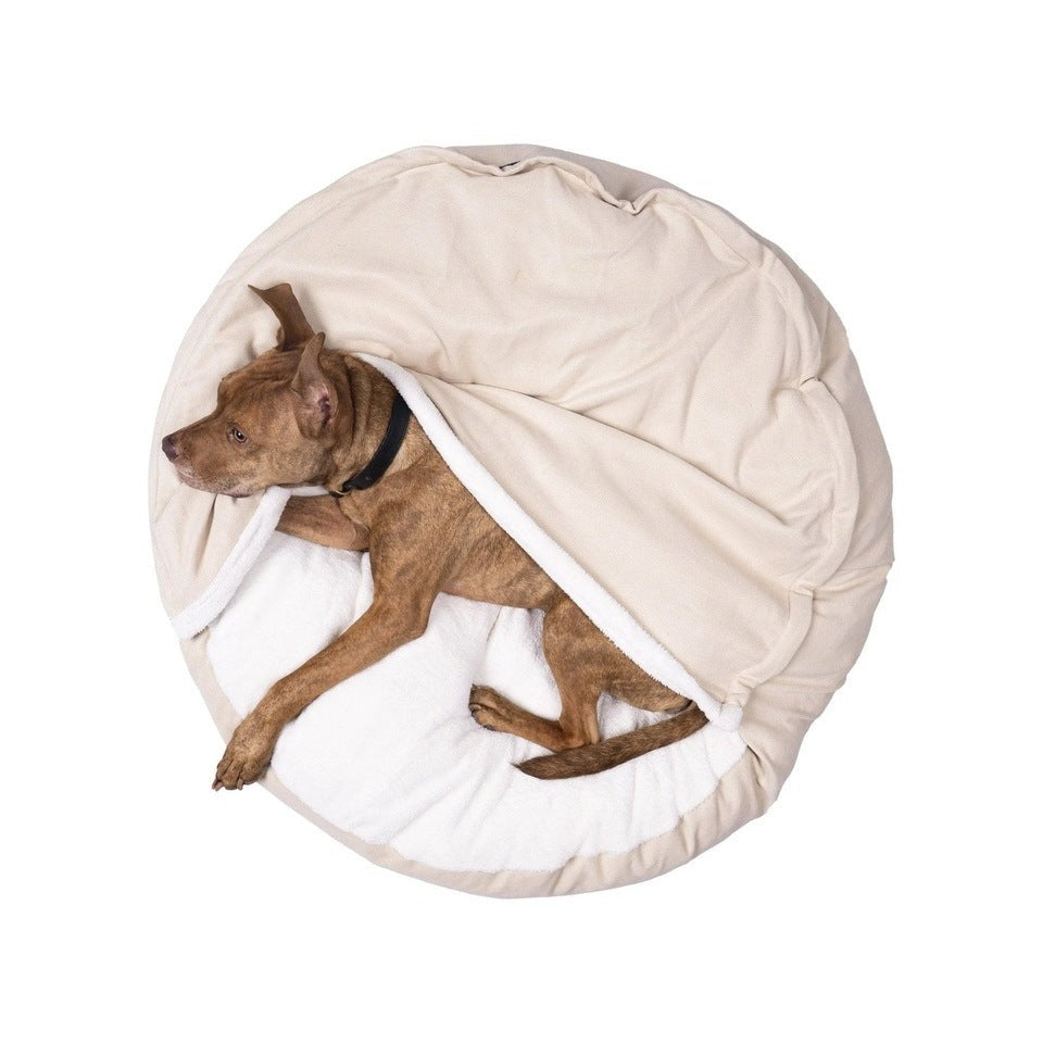 Kuscheliges Hundebett: Anti-Stress mit abnehmbarer Kuscheldecke tierxxl-de