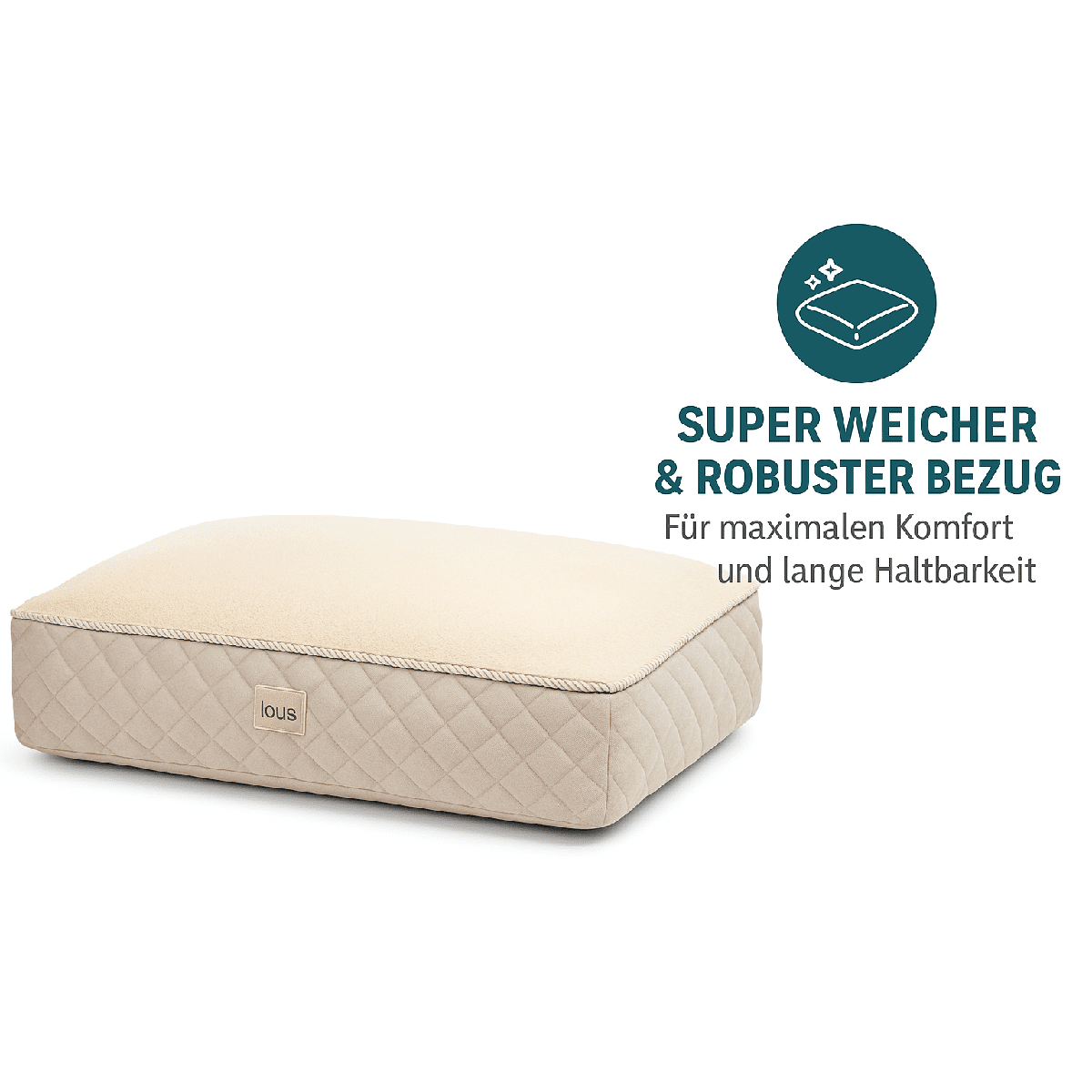 Lou's Premium Orthopädisches Hundekissen mit abnehmbarem waschbarem Bezug tierxxl-de