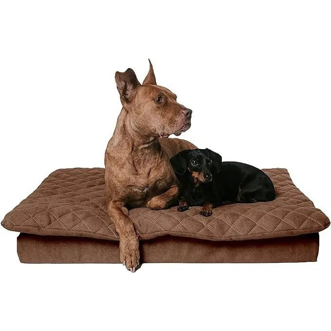 Lous 2 in 1 Hundebett mit abnehmbarem Topper für zu Hause und unterwegs. tierxxl-de