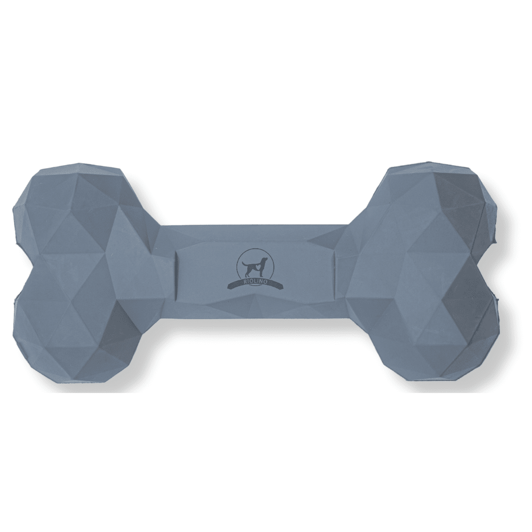 Naturkautschuk Hundespielzeug Kauknochen Diamond Bone Grey tierxxl-de