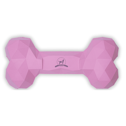 Naturkautschuk Hundespielzeug Kauknochen Diamond Bone Rose tierxxl-de