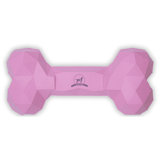 Naturkautschuk Hundespielzeug Kauknochen Diamond Bone Rose tierxxl-de