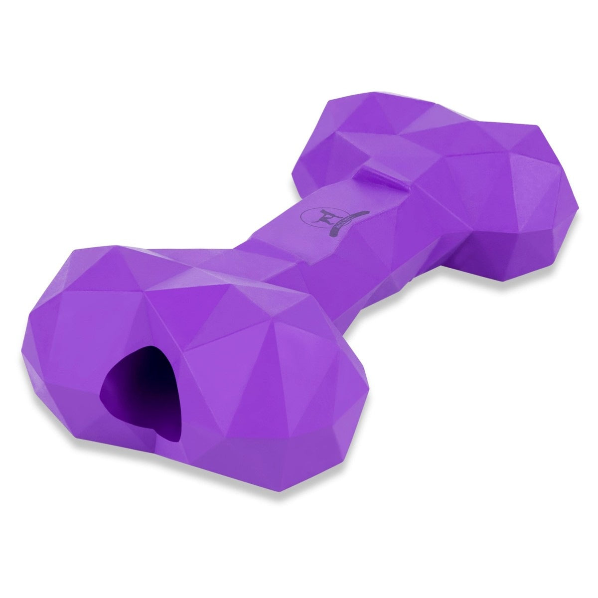 Naturkautschuk Hundespielzeug Kauknochen Diamond Bone Lila tierxxl-de