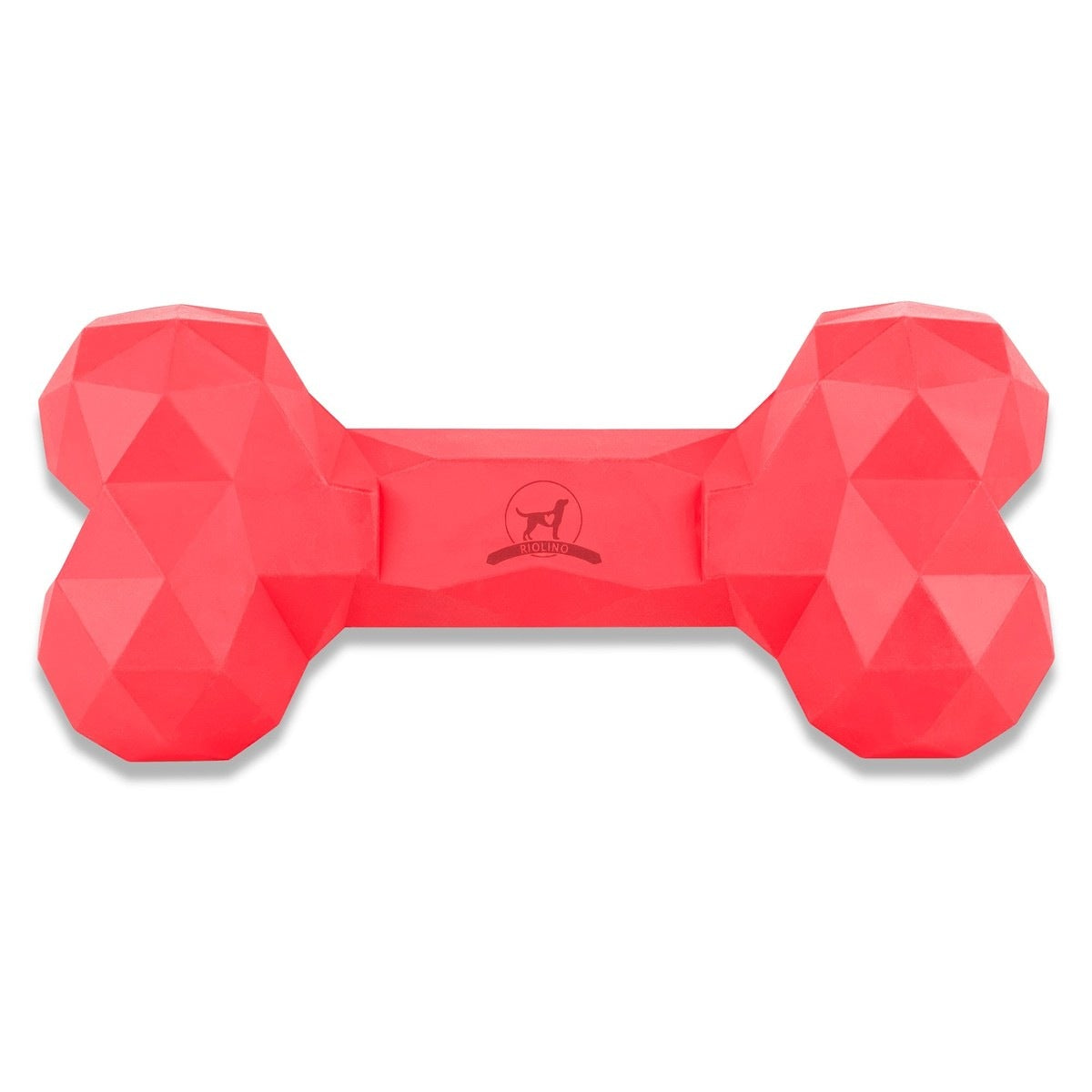 Naturkautschuk Hundespielzeug Kauknochen Diamond Bone Sexy Red tierxxl-de