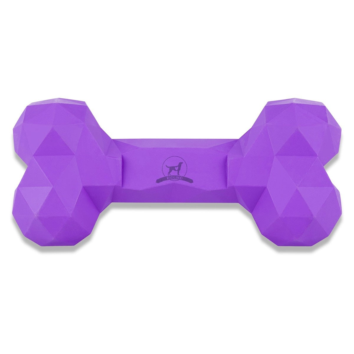 Naturkautschuk Hundespielzeug Kauknochen Diamond Bone Lila tierxxl-de