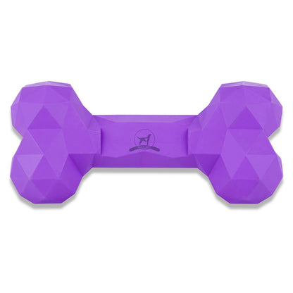 Naturkautschuk Hundespielzeug Kauknochen Diamond Bone Lila tierxxl-de