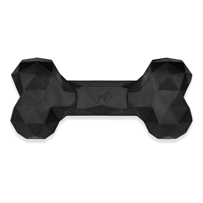Naturkautschuk Hundespielzeug Kauknochen Diamond Bone Black tierxxl-de