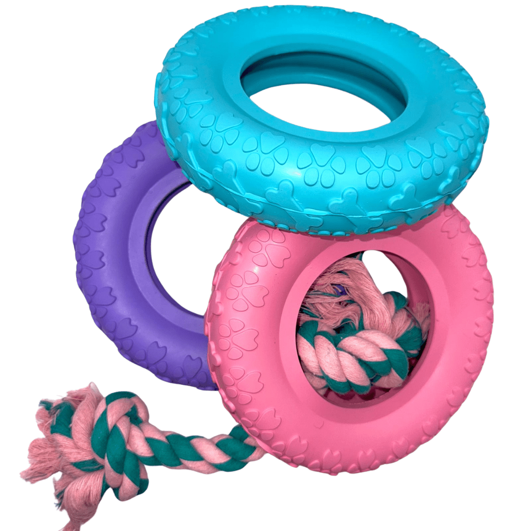 Riolino Robuster Hundespielzeug-Kauring für starke Kauer Velvet tierxxl-de