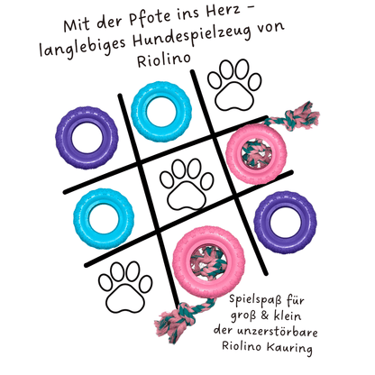 Riolino Robuster Hundespielzeug-Kauring für starke Kauer Velvet tierxxl-de