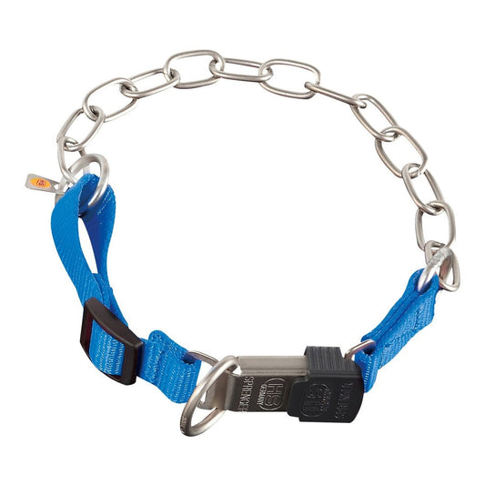 Sprenger Halskette/Nylon Blau Typ: Medium , verstellbar Edelstahl Matt tierxxl-de