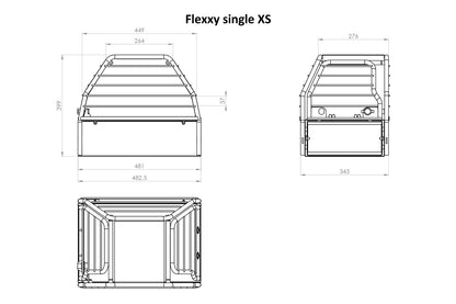 Flexxy Einzelbox Hundebox Größe: XSmall NEU tierxxl-de