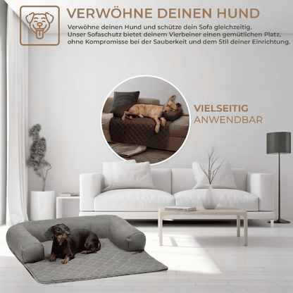 Lous handgefertigter Sofaschutz Sofadecke mit Rand tierxxl-de