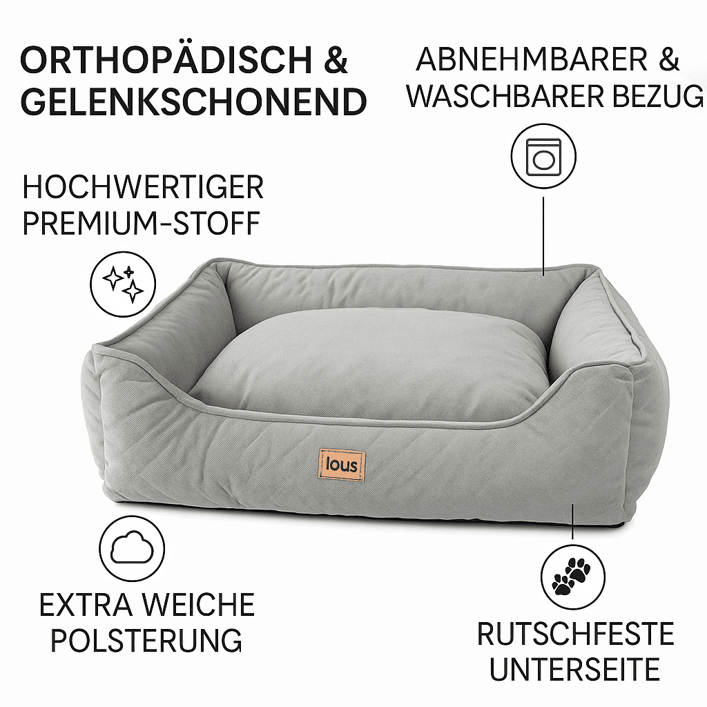 Lous Orthopädisches Hundebett – Premium Hundekissen tierxxl-de
